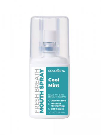 Освежающий спрей для полости рта Прохладная мята Solomeya Fresh Breath Mouth spray Cool mint, 20 мл